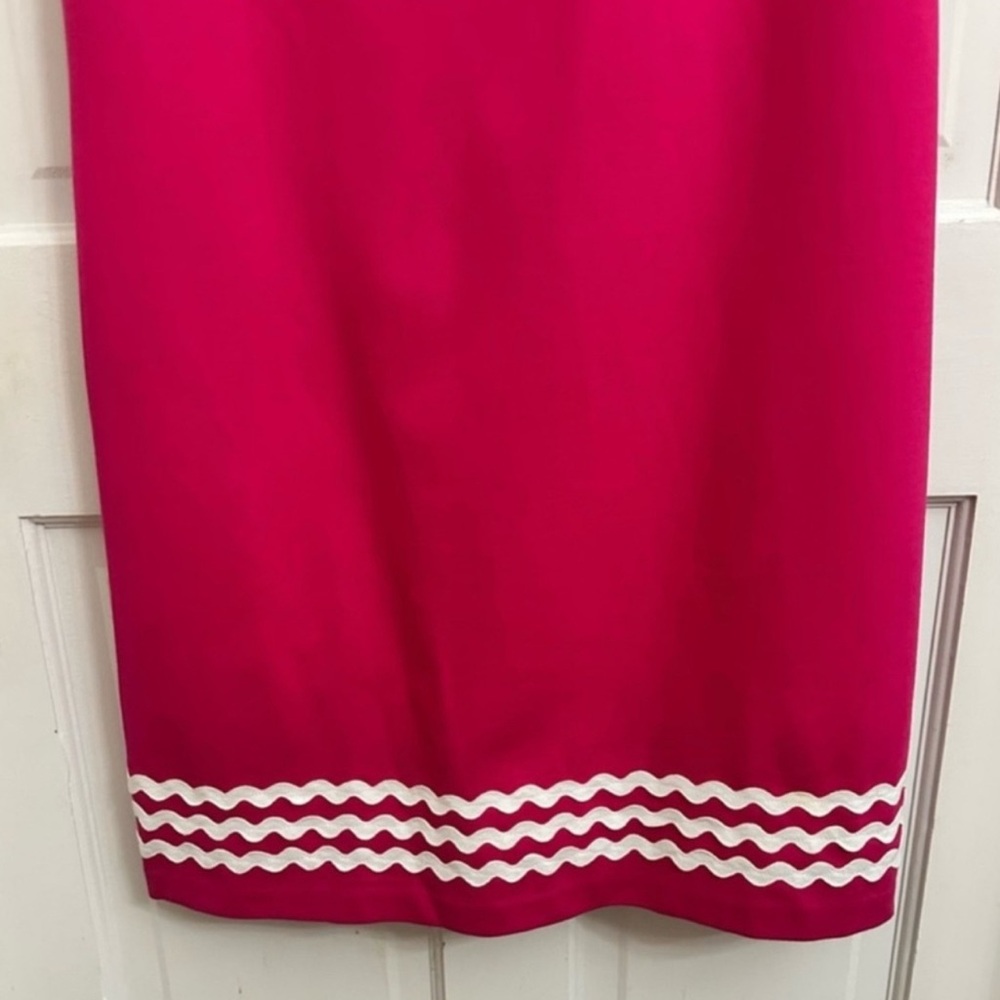 Talbots Pink Shift Dress with Rickrack Trim - Picture 5 of 11